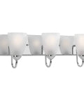 Gather Collection 3 Light Bath Vanity Light With Etched Glass Shades In Polished Chrome 24 Inch Width Traditional Yet Modern Bath Lighting For Casual Yet Classy Spaces