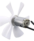 6 Inch Replacement White RV Vent Fan Blade With 12V D-Shaft Motor For Your RV Bathroom Exhaust, Compatible With Heng's Elixir Ventline Jensen