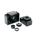 Heavy Duty SFU2005 Linear Motion Ball Screw Kit 900mm C7 Accuracy Plus BFBK15 Flange Nut and brackets in black.