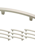 Brushed Nickel Cabinet Handles 10 Pack 4 Inch Center To Center Drawer Pulls For Kitchen Cabinets Doors And Dressers Easy Upgrade