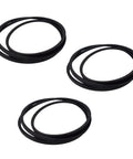 48 Inch Mower Deck Belt Combo Kit Fits 174368 180808 161597 Replacement Drive Belt Set shown in black loops