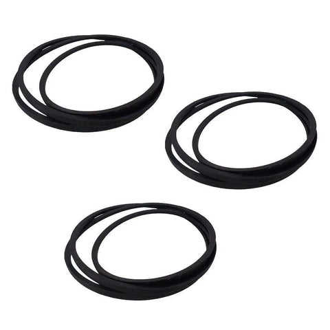 48 Inch Mower Deck Belt Combo Kit Fits 174368 180808 161597 Replacement Drive Belt Set shown in black loops