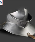 Articulated Iron Gorget With Bevor Neck Armor For Cosplay And Larp Battle Ready SCA Gothic Neck Plate Medieval Warrior Protector Made From 18 Gauge Steel Armor For Reenactments