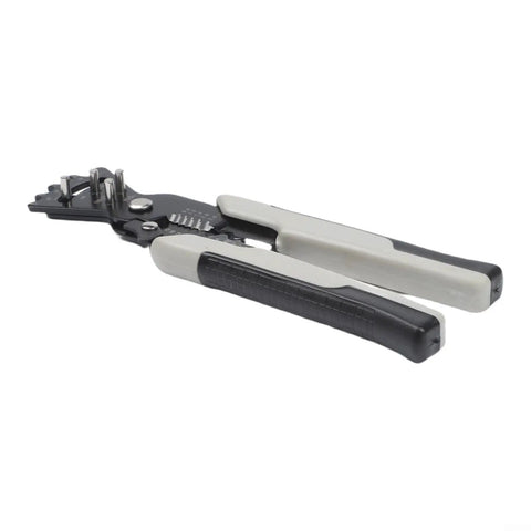 Heavy Duty Wire Stripping Tool with Non Slip Rubber Handle and Heat Treated Steel Jaws for Precise Cutting and Crimping
