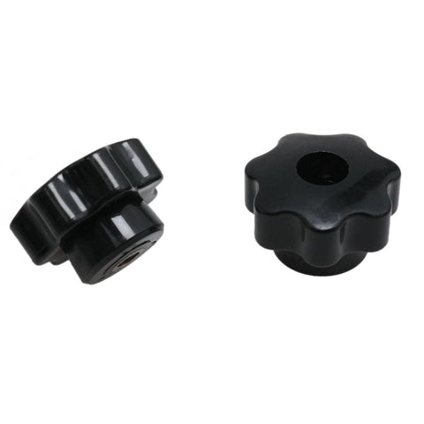 M6 x 32mm Female Thread Star Knob Clamp Nut Plastic T Track Knobs Black 8 Pack Durable Brass Core, Smooth Grip, Anti Aging