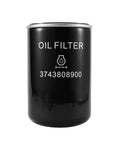 Black Oil Filter Cartridge 37438-08900 3743808900 Compatible With Airman Air Compressor front view