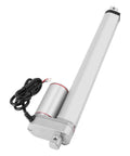 24V Permanent Magnet DC Motor Drive Linear Actuator With Built In Stroke Switch, 750N Lifting Power, 300mm Stroke, silver body