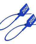 Top Notch 2026 Dated Blue Fire Extinguisher Tamper Seals UL Listed 1000 Count Pack in blue with 2026 printed tags for safety compliance.