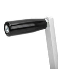 Hand Crank Wire Stripping Machine For 21mm Diameter Cables handle detail, featuring black grip for comfort and control.