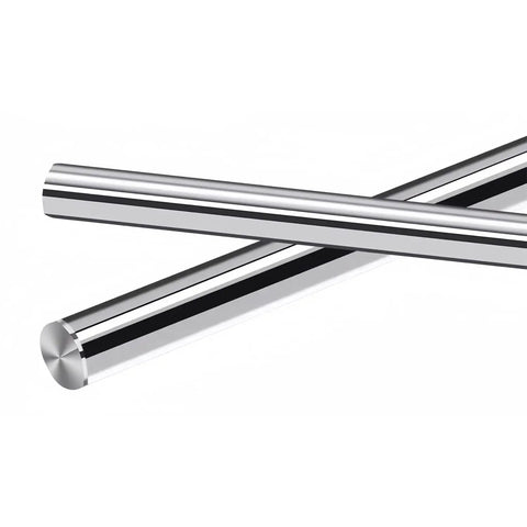 2 Pack 8mm X 150mm Linear Motion Rods Chrome Plated Case Hardened Shaft Guide With Chamfered Ends For Easy Bearing Installation