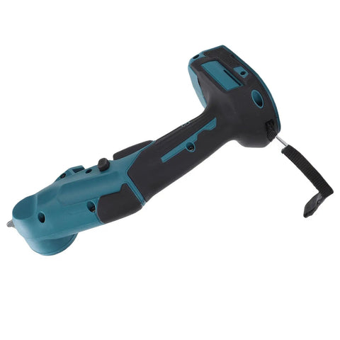 Sorandy Cordless Electric Scissors Rechargeable Power Shears for cutting fabric and cardboard, ergonomic design, handheld tool.