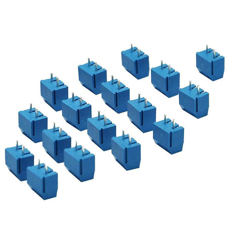 60 Pieces 5mm Pitch 2 Pin And 3 Pin PCB Mount Screw Terminal Block Connectors For Arduino Great For DIYers blue connectors