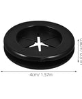 Cool Dual Sided Desk Grommet Kit For Cable Management, 4 Pack Black Rubber Plugs Waterproof And Heavy Duty For Protecting Wires Inside Office Or Home Workspaces, 4cm size