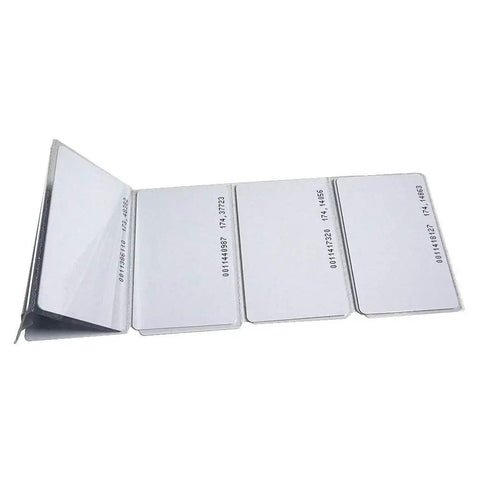 Stack of 125KHz RFID Proximity Cards Read Only 0.8mm PVC ID Cards for Door Entry Access Control and Attendance Systems EM4100 Compatible