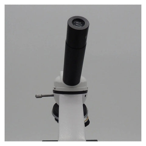 Eyepiece view of 1600X Magnification Biological Microscope For Students, Kids, And Beginners showing HD clarity, kid-friendly design.