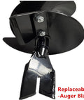 Earth Auger Spiral Drill Bit, 6 Inch Diameter, 36 Inch Length, Fishtail Point, Post Hole Digger, Rugged Beefy Steel Blade
