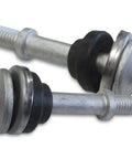 Heavy Duty M6 Clutch Cover Screw And Cup Washer Bolt Pair For A Knockout Seal That Kills Leaks Cold And Gets Your Rig Back On The Trail Compatible With Can Am Outlander Renegade 400 500 650 800 1000, showing bolts with rubber gaskets.