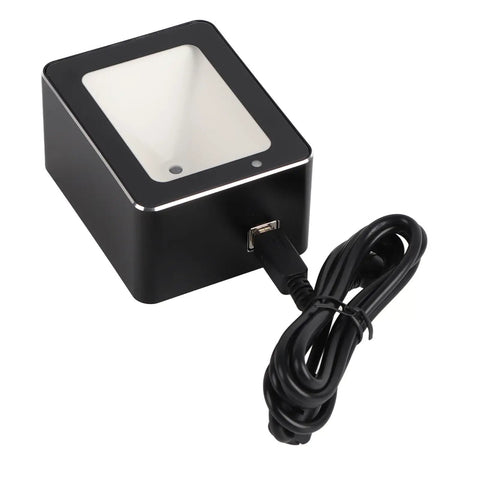 Desktop Barcode Scanner With CMOS Image Processing For WeChat Pay 360 Degree Reading Of Barcodes And QR Codes Plug And Play