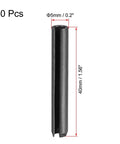 Slotted Spring Pin Assortment Kit 5mm By 40mm Plain Finish 65Mn Tension Pins For Small Machinery Projects 30 Piece Set