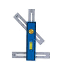 Multi Mark Marking And Measuring Tool For Woodworking Alloy Steel With Adjustable 3 Scale Configurations Ideal For Trim Work Reveals Miter Corners And Transferring Precise Measurements On Carpentry Projects in blue