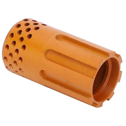 Premium 220051 Swirl Ring For Hypertherm Plasma Cutter compatible with PMX 45XP, 65, 85, 105 systems in orange plastic.