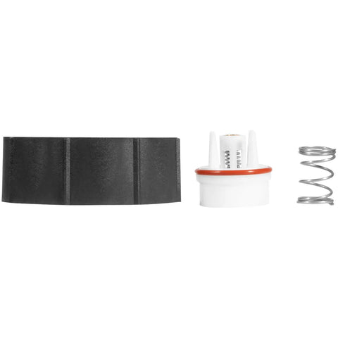 Backflow Preventer Retrofit Kit For 1 Inch 800M4 QT To Freeze Resistant 800M4 FR Conversion Complete DIY Friendly Easy Install Set Leaks Repair And Upgrade For 800M4 Series PVB Backflow Preventers with black cap, white valve, and spring.