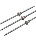 Pro Grade CNC SFU1610 Ball Screw With 1610 Flange Travel Range 200mm To 800mm Single Nut BK BF12 End Machined