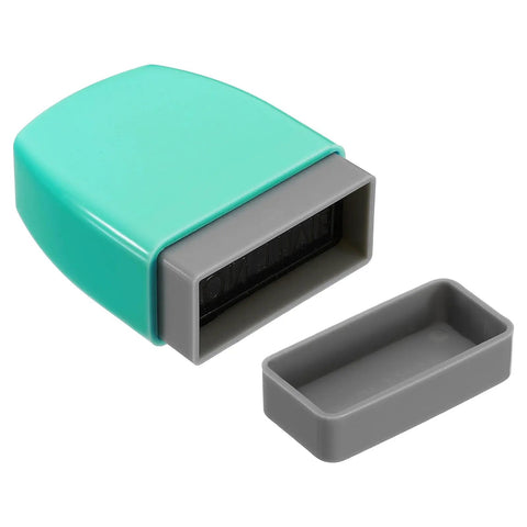 Sweet Acting On Time Self Inking Stamp For Quick Daily Office Grinds featuring refillable red ink, detachable gray base.