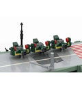No Cap Wwii Shinano Aircraft Carrier Building Blocks Set, 1/300 Scale with detailed launch area and structures.