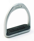 Lightweight Composite Stirrup Irons 4.75 Inch Wide 140g Fillis Style With Pads Included Grey For Everyday Riding