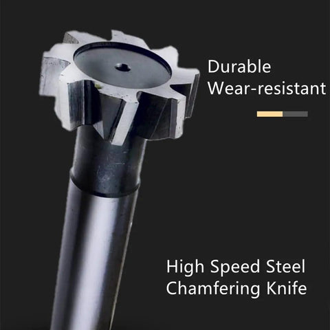 T Slot End Mill Cutter For Aluminum and Steel Beefy 16mm Diameter 6 Flutes Straight Shank Keyseat Milling Tool