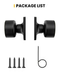 Matte Black Dummy Door Knobs 3 Pack Non Turning Pull Handles For Closet Pantry And French Doors No Function Door Pulls Built To Last Metal Hardware Durable, package contents with screws and install tool