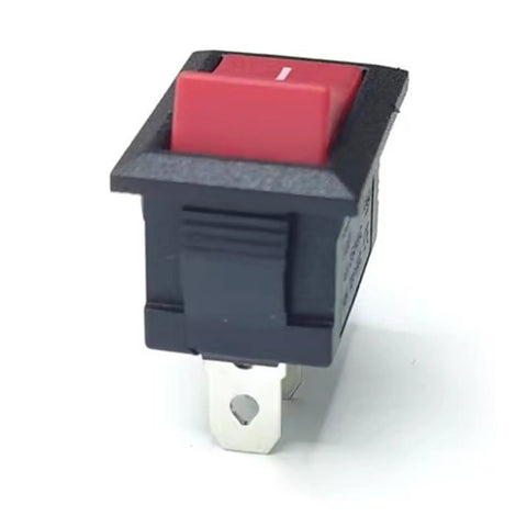 2 Pin 2 Position ON/OFF Switch For Marine Auto Panels, 10A At 125V And 6A At 250V, Great For Boats Cars Trucks And DIY Power Control; Perfect For Lights, Appliances, Generator, Coffee Pot, Vacuum, TV, Speaker, Water Dispenser With Durable Terminals And, red rocker switch with single metal terminal