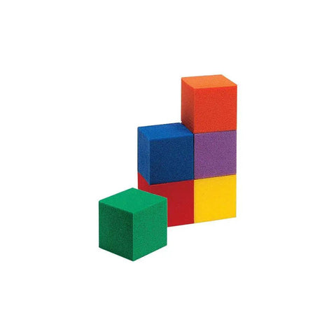 Colorful 1 Inch Foam Counting Blocks For Kids Math And Preschool Crafts, Hands On Counting And Sorting Cubes In Six Colors, Early Math Manipulatives, Classroom Essentials Pack Of 100, stacked foam cubes