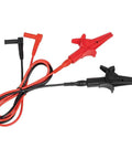 Alligator Clip Test Leads 3 Foot Heavy Duty Banana Plug Replacement Leads For Multimeters And Clamp Meters, Ideal For Insulation Resistance Testing And Verification Ready, red and black