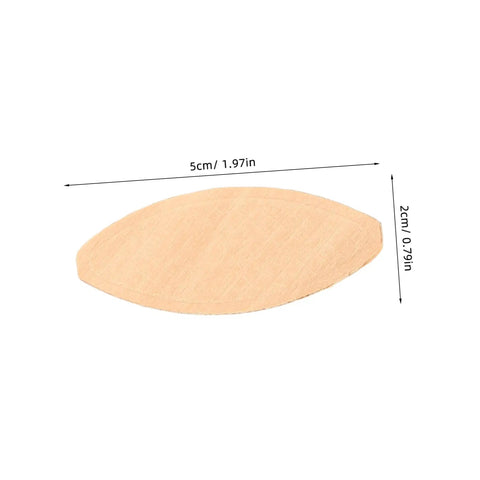 100 Pack Hella Strong Beech Wood Joiner Biscuits For Heavy Duty Woodworking And Furniture Assembly oval dowel 5cm x 2cm size