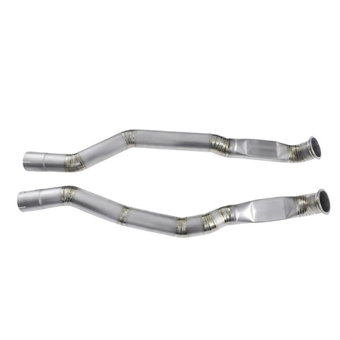 Titanium Catback Exhaust System For Mercedes-Benz AMG GLE63S 4.0T 2024 And Up Rear Section Snap On Installation No Valve Motor Base Bracket