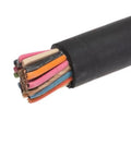 Heavy Duty 16 to 20 SOOW Portable Cable 600V Black 50 ft Flexible Industrial Power Cable Built for Construction and Outdoor Jobs Beefy Insulation UV Resistant Jacket Great for Tools and Equipment, cut end view