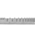 Pro Grade Stainless Steel Round Hole Diameter Gauge For Wires And Rods, Precision Measuring Tool Ruler, High Contrast Engravings