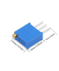 3296W multiturn trimmer potentiometer with dimensions from 120 Piece 100K To 500K Ohm 3296W Multiturn Trimmer Potentiometer Set