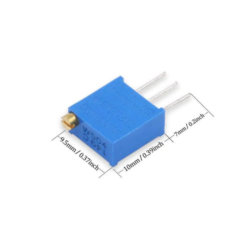 3296W multiturn trimmer potentiometer with dimensions from 120 Piece 100K To 500K Ohm 3296W Multiturn Trimmer Potentiometer Set
