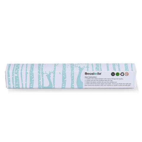 Packaging box of Big Birch Tree Wall Sticker With Birds For Cozy Bedroom Living Room Dining Room 205 Cm Tall Removable Waterproof Peel And Stick Home Decor Wall Art For Any Room.