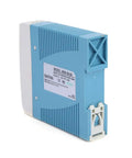 DIN Rail Power Supply 24W 24V 1A Industrial Grade With Full Range 85-264VAC Input For Automation Control Systems Durable Rugged Overload Protected And Plug And Play Mounting, blue DIN rail unit