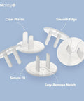 Clear Outlet Covers 32 Pack For Baby Proofing, No Fuss Adult Removal, Plug Protectors For Electrical Sockets, Kid Safe