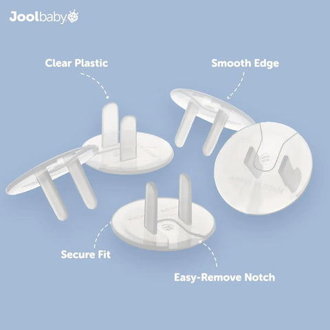 Clear Outlet Covers 32 Pack For Baby Proofing, No Fuss Adult Removal, Plug Protectors For Electrical Sockets, Kid Safe