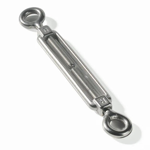 M6 Eye To Eye Turnbuckle Set, 304 Stainless Steel Hardware Kit, heavy duty anti rust, for sun shade and tent setup