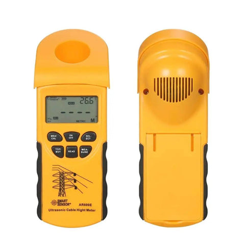 Front and back view of Digital Ultrasonic Cable Height Meter With Smart Sensor For Quick Cable Height And Distance Readouts Up To 23 Meters