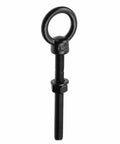 Heavy Duty Stainless Steel M6 Eyebolts With Lifting Ring Threaded With Washers And Nuts Black Finish 4 Piece Set For Indoor Outdoor Use Corrosion Resistant And High Strength view of single bolt