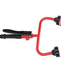 Emergency Eye Wash Unit With Faucet Mounted Sink And Double Gate, red and black finish, industrial use first aid component