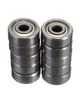 10 Pack Beefy 623ZZ Deep Groove Ball Bearings Kit Double Shielded Carbon Steel Miniature Bearings 3x10x4mm For Hobby RC Cars Drones And Projects Quiet Smooth Run stacked 623ZZ bearings